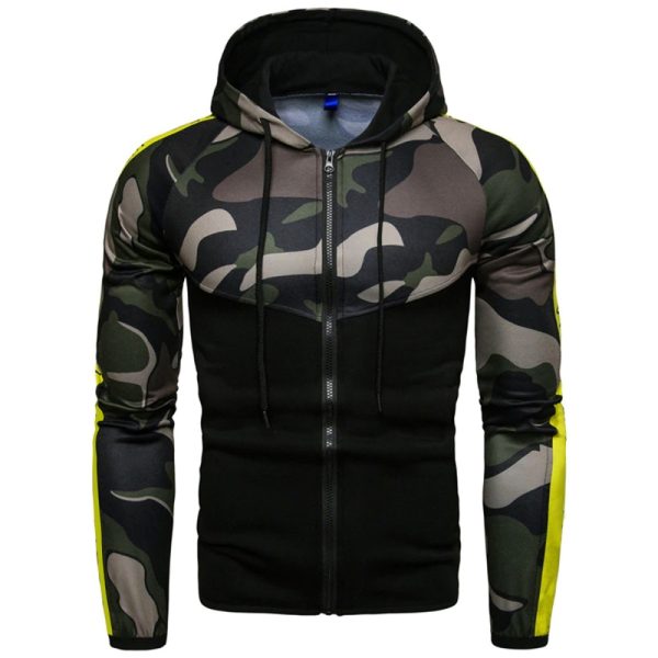 Men’s polyester sublimation hoodie with drawstring hood and pocket