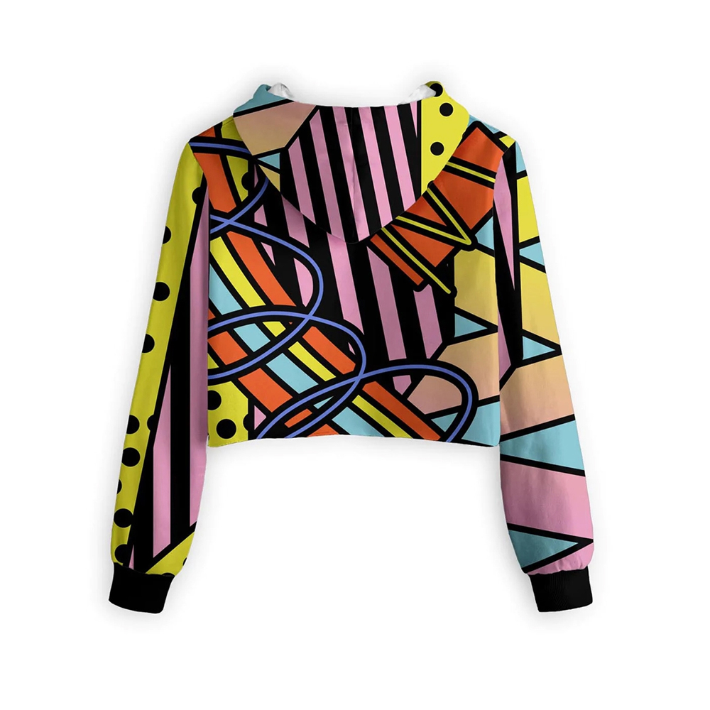 Zimvi Sports Custom Made Winter Wear New OEM/ODM Casual Streetwear Hoodies Wholesale Supply Long Sleeve Sublimation Cropped Hoodies - Image 2