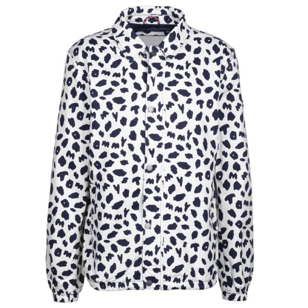 Men’s classic coach jacket with snap button front and collar