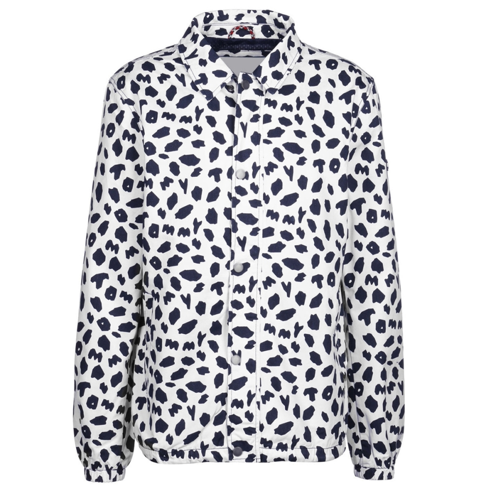 Men’s classic coach jacket with snap button front and collar