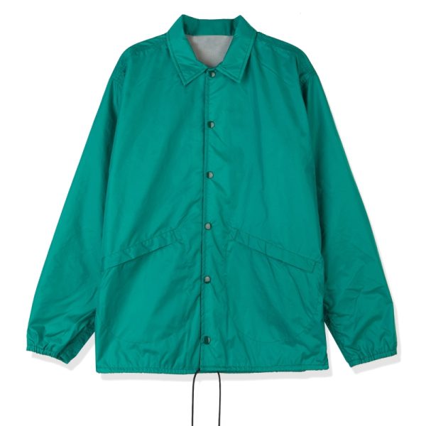 Men’s classic coach jacket with snap button front and collar