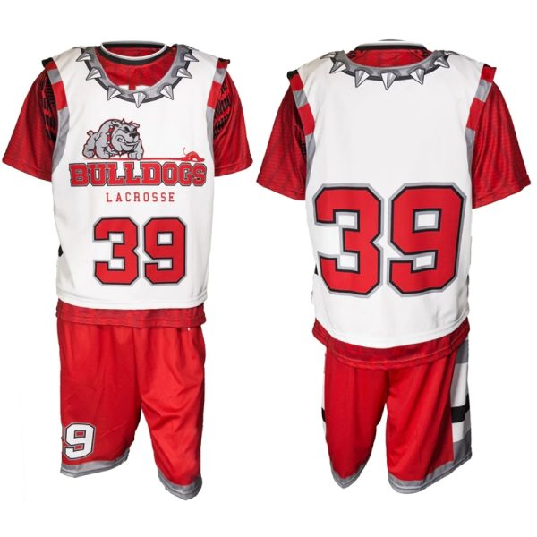 Professional lacrosse outfit made of breathable polyester fabric
