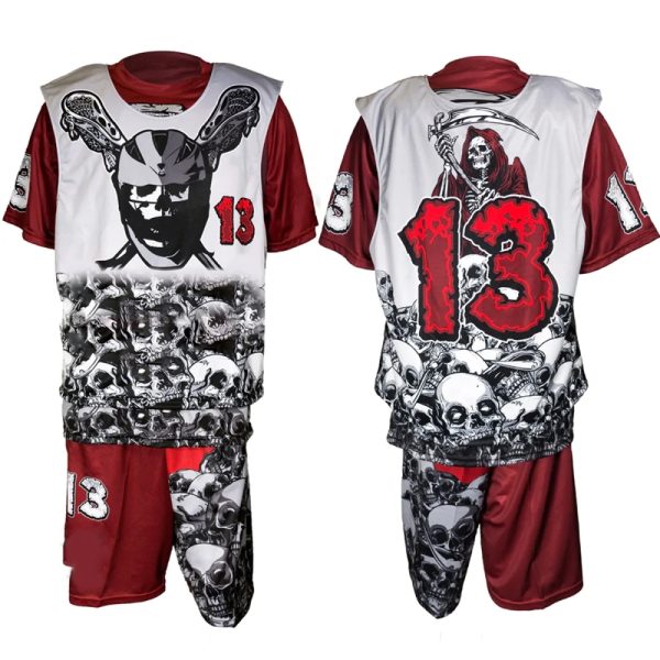 Professional lacrosse outfit made of breathable polyester fabric