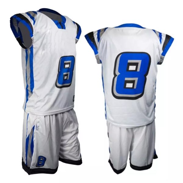 Professional lacrosse outfit made of breathable polyester fabric