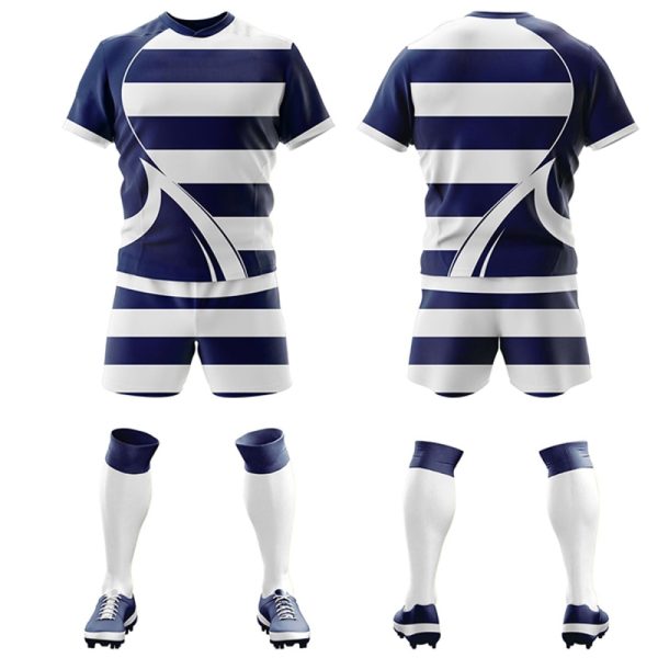 Professional rugby outfit for tournaments and training"