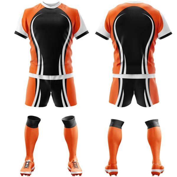 Professional rugby outfit for tournaments and training"