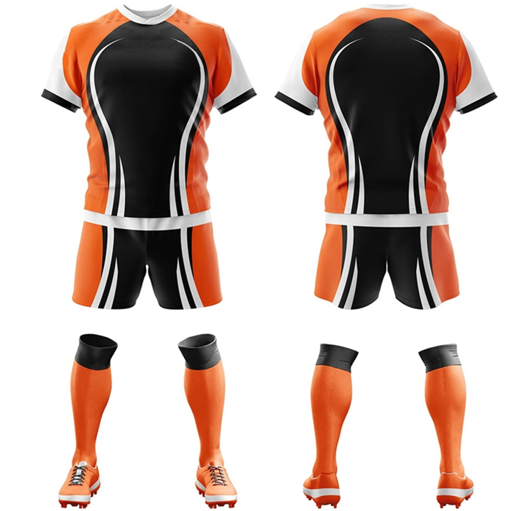 Professional rugby outfit for tournaments and training"