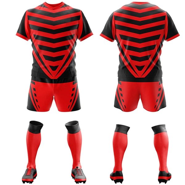 Professional rugby outfit for tournaments and training"