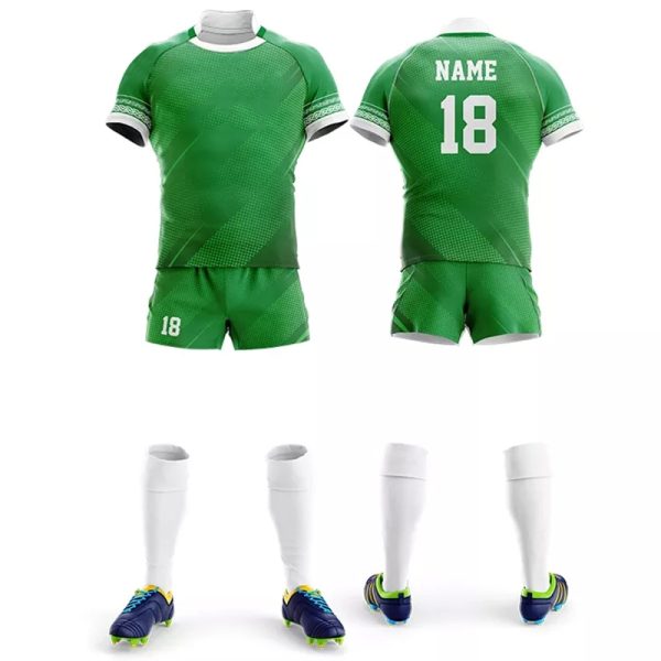 Professional rugby outfit for tournaments and training"