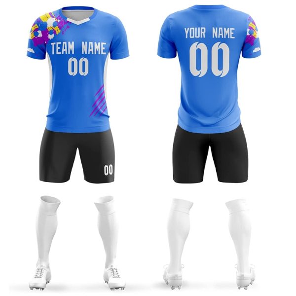 Soccer uniform kit for tournaments and practice sessions