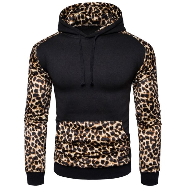 Men’s polyester sublimation hoodie with drawstring hood and pocket