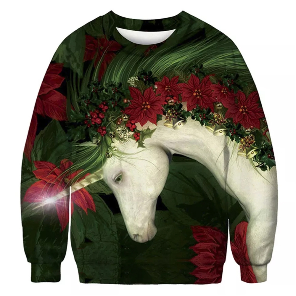 Performance sublimation sweatshirt made from moisture-wicking fabric