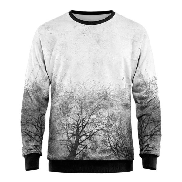 Performance sublimation sweatshirt made from moisture-wicking fabric