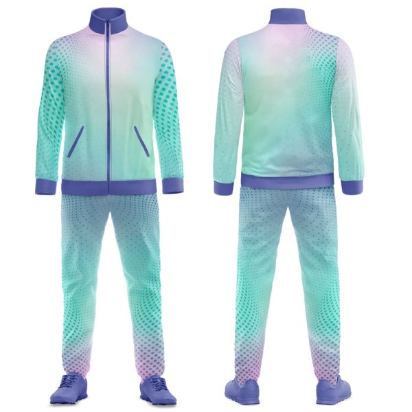 Personalized sublimation sports tracksuit with custom logo printing