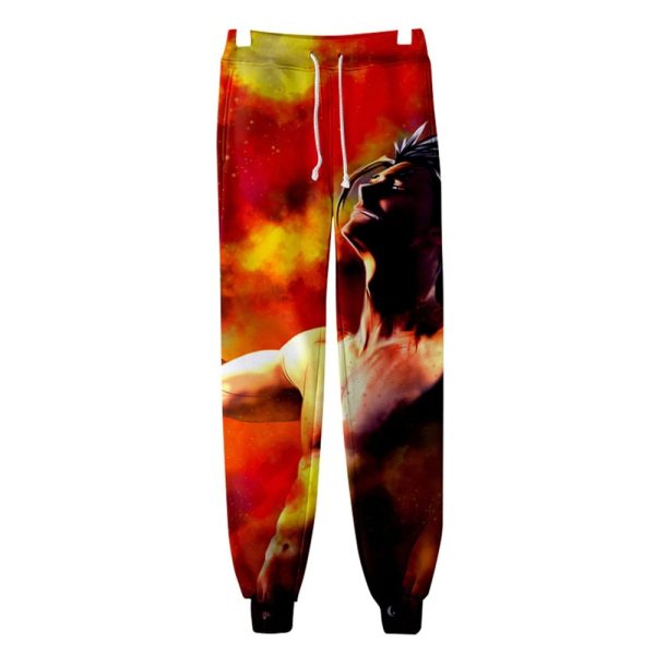 Custom sublimation trouser made from breathable polyester fabric with all-over print