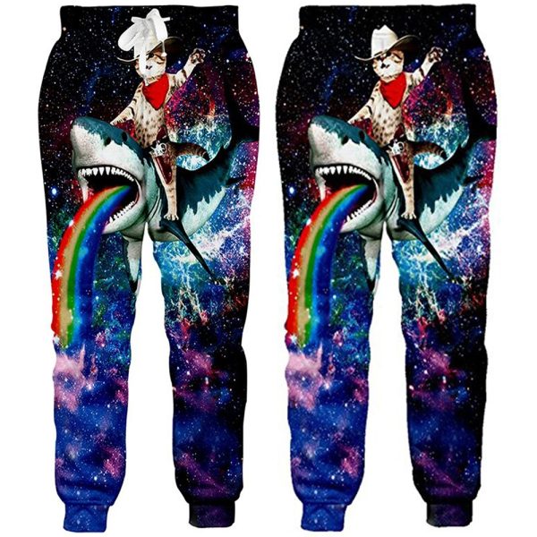 Custom sublimation trouser made from breathable polyester fabric with all-over print
