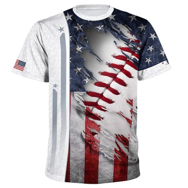 Custom sublimation men’s t-shirt with full-color printed design