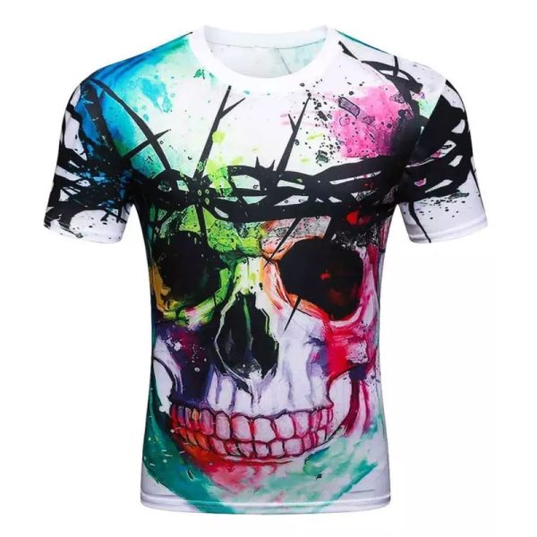 Custom sublimation men’s t-shirt with full-color printed design