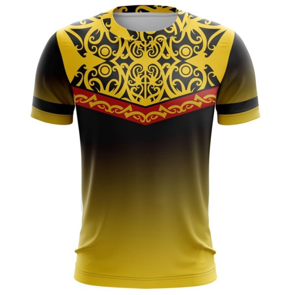 Custom sublimation men’s t-shirt with full-color printed design