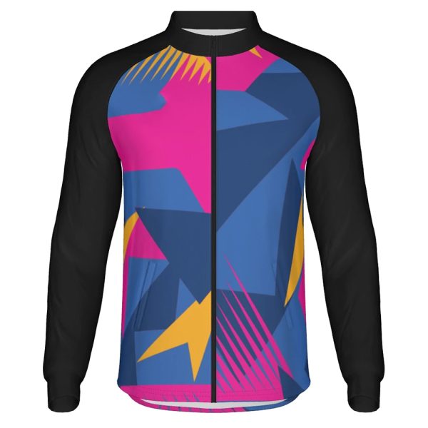 Men’s lightweight warm-up jacket with full zipper and stand collar