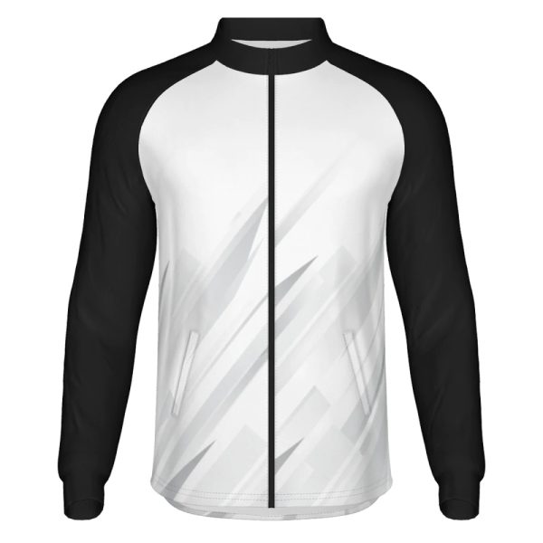 Men’s lightweight warm-up jacket with full zipper and stand collar