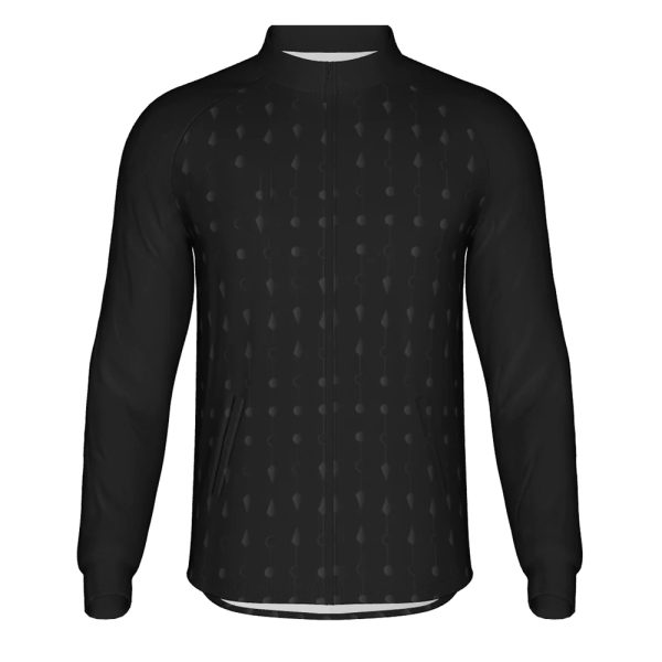 Men’s lightweight warm-up jacket with full zipper and stand collar