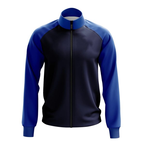 Men’s lightweight warm-up jacket with full zipper and stand collar