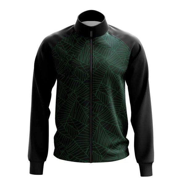 Men’s lightweight warm-up jacket with full zipper and stand collar