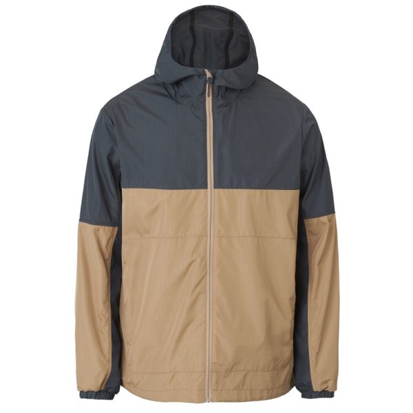 Men’s lightweight windbreaker jacket with zipper front and hood