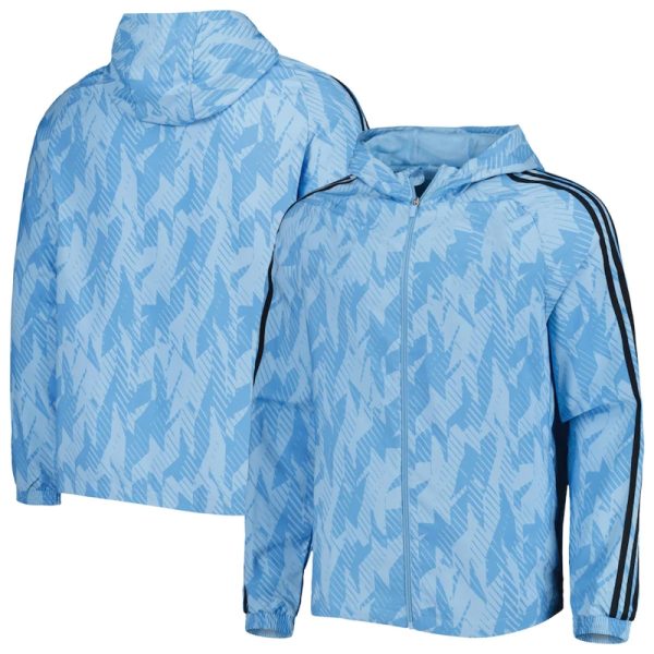 Men’s lightweight windbreaker jacket with zipper front and hood