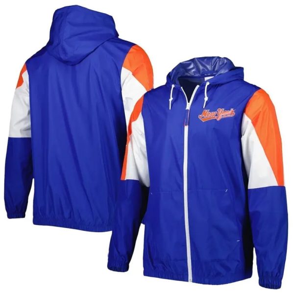 Men’s lightweight windbreaker jacket with zipper front and hood