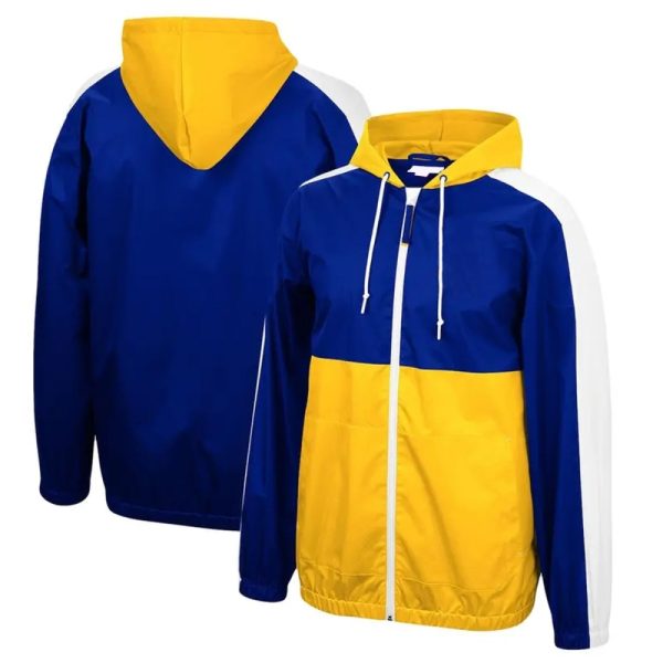 Men’s lightweight windbreaker jacket with zipper front and hood