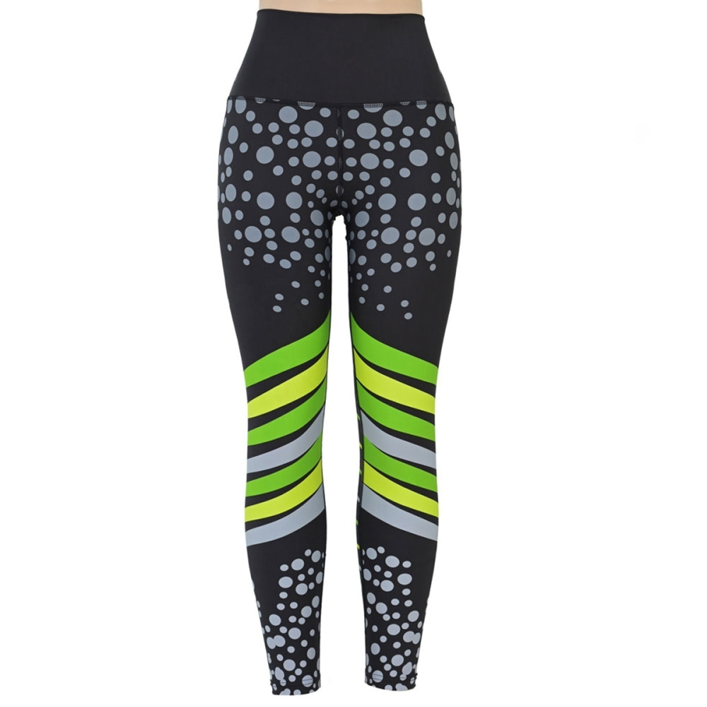 High-waisted women’s leggings with stretch fabric for yoga and fitness