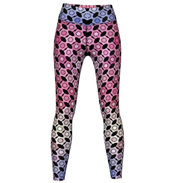 High-waisted women’s leggings with stretch fabric for yoga and fitness
