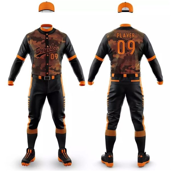 Men’s baseball uniform with jersey and pants se