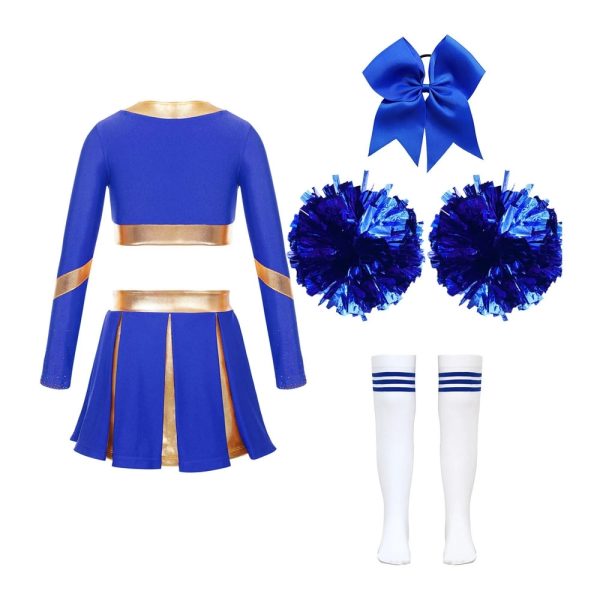 Team cheerleading set for competition and practice"