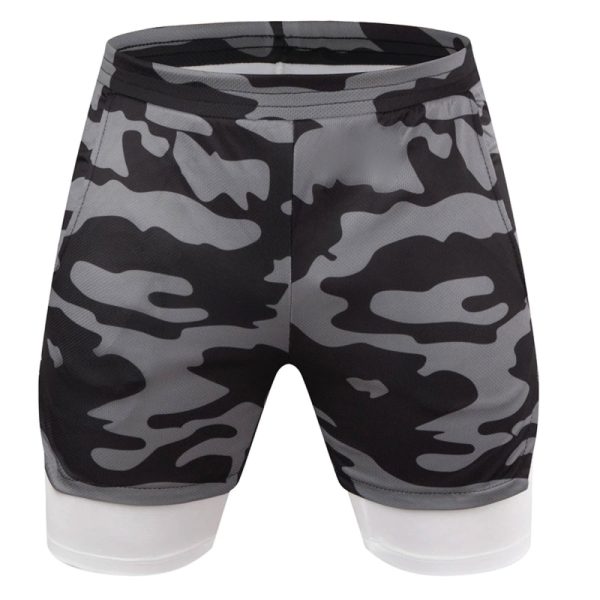 Breathable gym shorts designed for running and training.