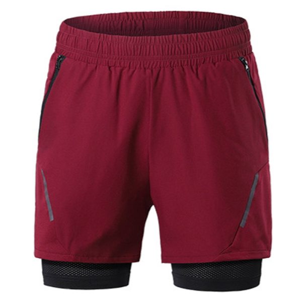 Breathable gym shorts designed for running and training.