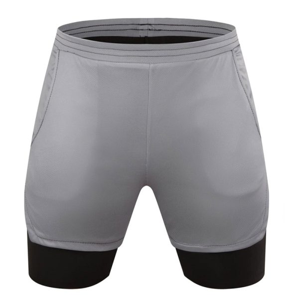 Breathable gym shorts designed for running and training.