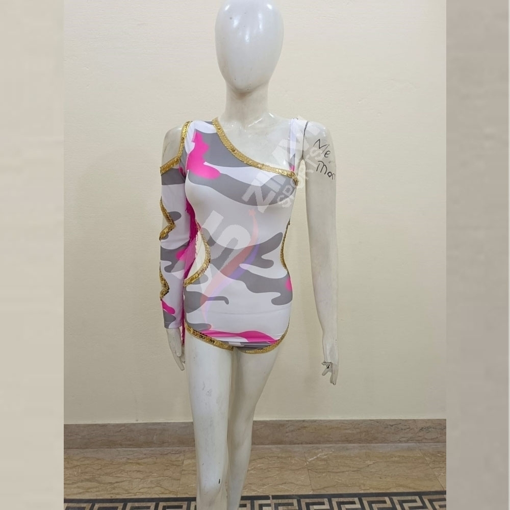 Team majorette uniform for dance and marching band performances