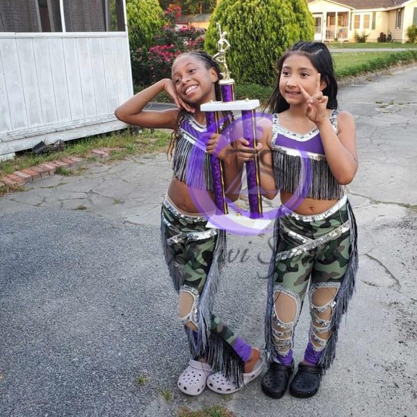 Majorette dance uniform designed for parades and performances.