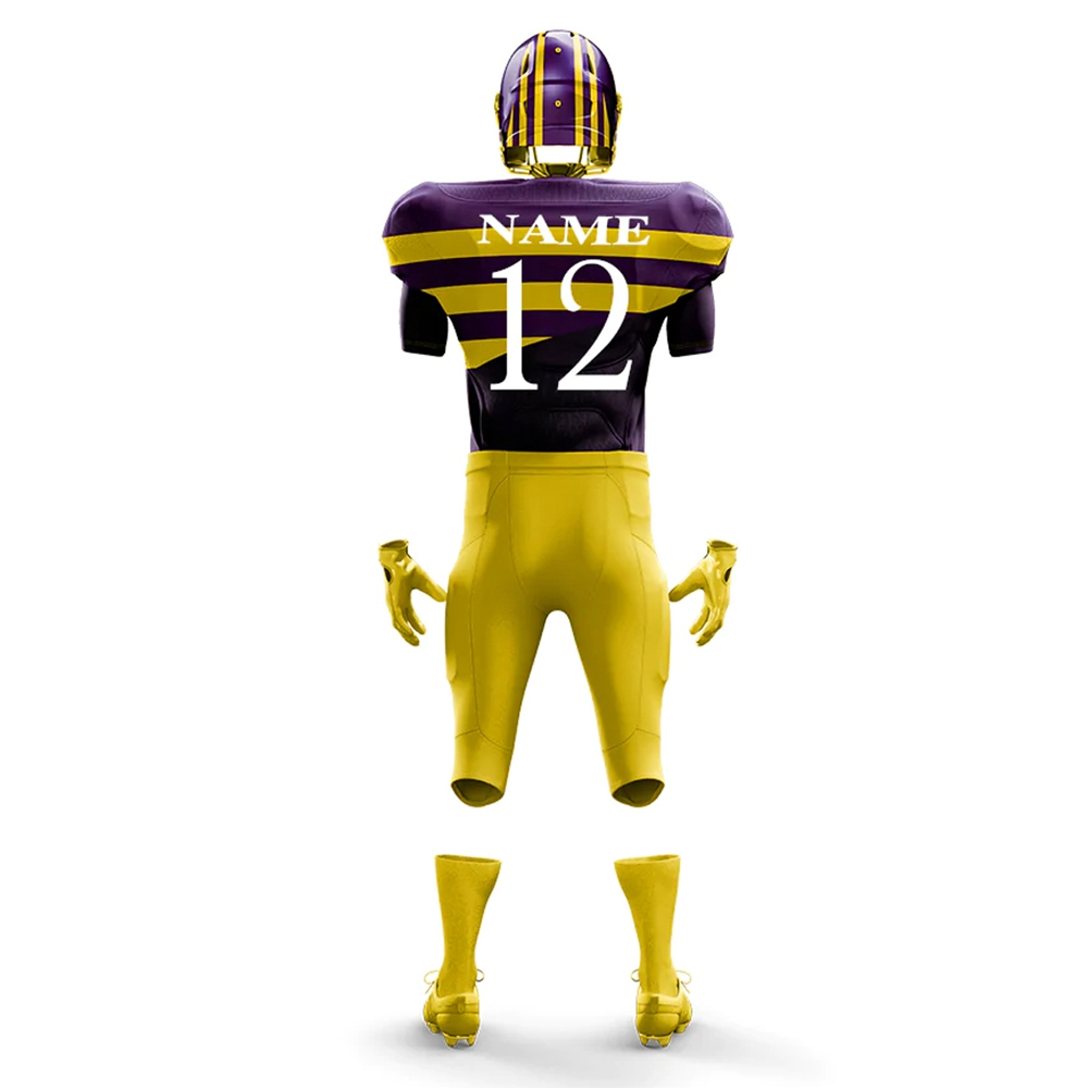 Yellow Contrast Color Good Supplier With Wholesale Rate Premium Quality In Different Size Sports Wear Tackle Uniforms - Image 3