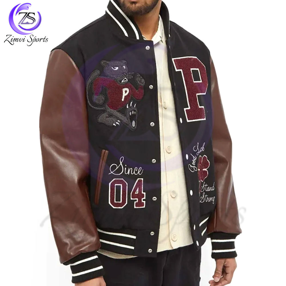 Lightweight Breathable Warm Up Winter Fully Customized Logo Print Adult Wear Men Outer Wear College Baseball Varsity Jackets - Image 4